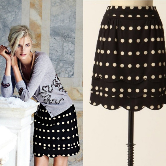Anthropologie Dresses & Skirts - Anthropologie Floreat Scalloped Dots Skirt Size 6